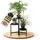 BigDean Blumenständer 3 Etagen 60 x 30 cm Schwarz