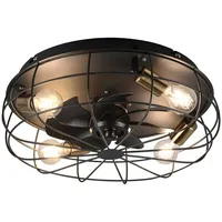 MeineWunschleuchte - led Deckenleuchte mit Ventilator, Fernbedienung & Timer