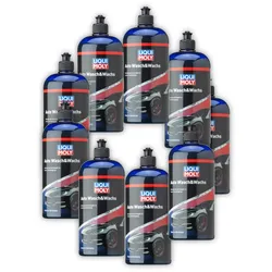 9x 1L LIQUI MOLY 1542 Pflegemittel Auto Wasch&Wachs Lackpolitur 1 Liter Lack