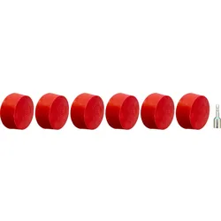 KS Tools Radierteller für Alufelgen, konisch, 6er Pack - 515.5476