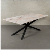 MAGNA Atelier Esstisch SPIDER mit Marmor Tischplatte, Dining Table, nachhaltig, Naturstein, Exclusive Line, 200x100x75cm beige 200 cm x 75 cm