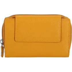 KENORADA Hochkantbörse Damen Mekong Flap Wallet L yellow