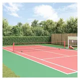 vidaXL Tennisnetz Schwarz und Rot 595 x 90,5 x 87 cm Polyester