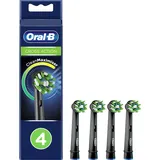 Oral-B CrossAction Bürstenkopfen, 4 Stück, Original Reinigungspatronen, mit CleanMaximiser-Technologie, Schwarz