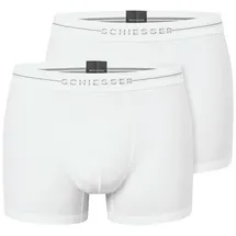 SCHIESSER Trunk Cotton Flex Boxershorts Weiß 9 2er Pack