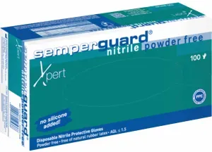 Semperguard® Einmalhandschuhe Nitril Xpert, Hautfreundliche, blaue Einweghandschuhe, 1 Packung = 100 Stück, Größe L