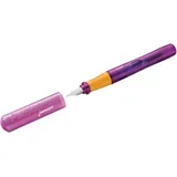 Pelikan 809139 Pelikan Schreiblernfüller Pelikano® Junior, für Linkshänder, lila, Feder L