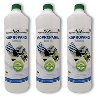 PandaCleaner Isopropanol - Isopropylalkohol - Für Haushalt, Handwerk & Industrie Reinigungsalkohol (Spar-Set, [3-St. 1000ml Flasche Rückstandslose Reinigung) weiß