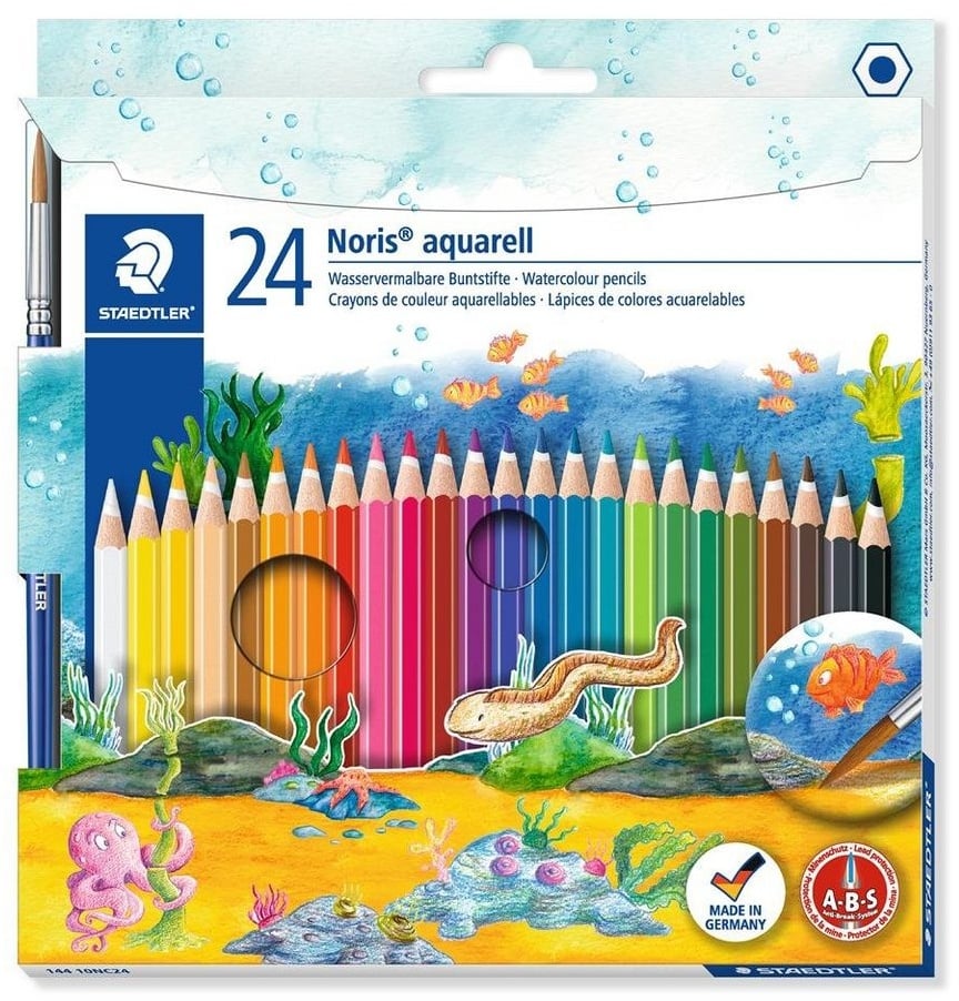 STAEDTLER Aquarellstifte Noris® Club 144 10NC24 - 24 Stück bunt