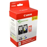 2 Canon Tinten 5225B013 Value Pack PG-540 + CL-541 Doppelpack KCMY + 50 Bl. Fotopapier