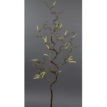 Seidenblumen Roß Korkenzieherhasel/Haselnusszweig 65cm GA Kunstzweig künstlicher Zweig Korkenzieherzweig