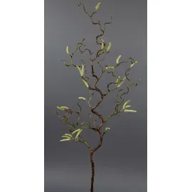 Seidenblumen Roß Korkenzieherhasel/Haselnusszweig 65cm GA Kunstzweig künstlicher Zweig Korkenzieherzweig