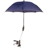 MPB Pieper Rollatorschirm ST blau mit reflektierendem Rand 1 St