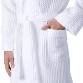 Möve Bademantel Piquée Weiß XL
