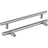 LONTAN 15 Stück Küchengriffe Edelstahl für Küchenschränke - Möbelgriffe 160mm Lochabstand - Schrankgriffe, Türgriffe, Schubladengriffe für Küche und Möbel