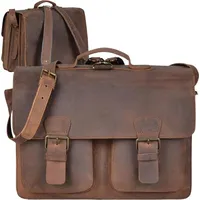 RUITERTASSEN Lederranzen 42cm XXL Schulranzen Schultasche 3 Fächer 2