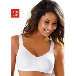 Schalen-BH NUANCE, Damen, Gr. 85, Cup C, weiß, Jersey, Spacer, Obermaterial: 40% Baumwolle, 40% Polyester, 20% Elasthan, Basic, BHs BH Bügelloser-BH Schalen-BH T-Shirt-BH, mit Spacer-Schalen ohne Bügel