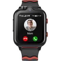 4G Smartwatch Kinder mit GPS und Telefon Uhr Smart Watch Kinder mit WiFi Videoanruf Kamera SOS Schulmodus, Kinder  Jungen und Mädchen 5–16 Jahren - Schwarz