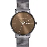 Jacob Jensen Herren-Quarzuhr Titan mit Meshband Mokka