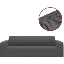 vidaXL Stretch Sofahusse 3-Sitzer Anthrazit Polyester-Jersey