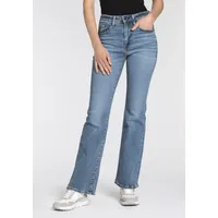 Levi's 726 High Rise Flare Jeans Blue Wave Mid
