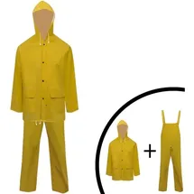 vidaXL Regenanzug Unisex Gelb XL