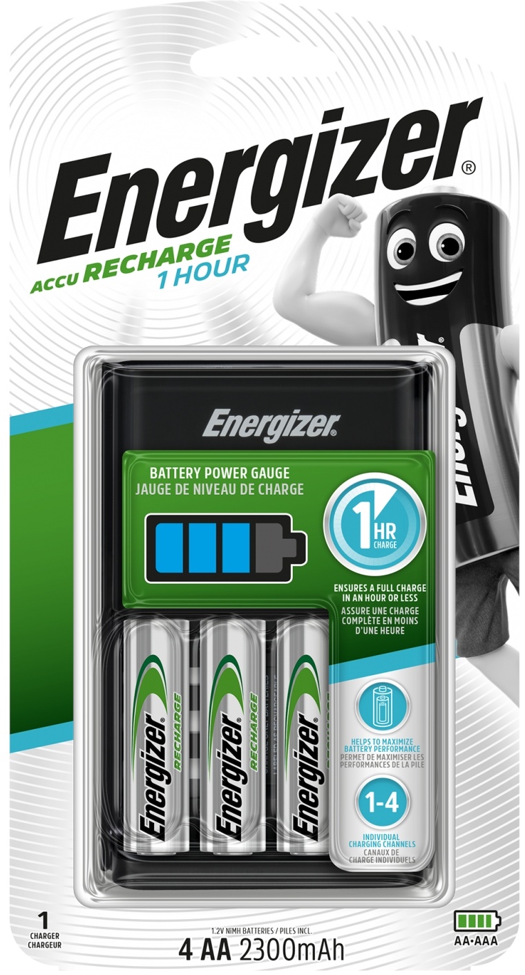 Preisvergleich Produktbild Energizer Ladegerät inkl. 4 x 2300 mAh AA Akkus