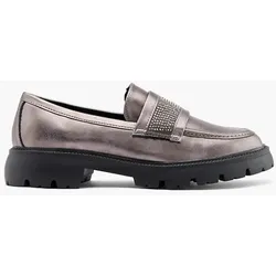 Loafer - Damen - silber - 40