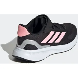 adidas Runfalcon 5 Kids, Core Black/Pink/Silver metallic), 32