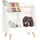 SoBuy Kinderregal KMB100 61 x 71 x 35 cm Kiefer massiv weiß