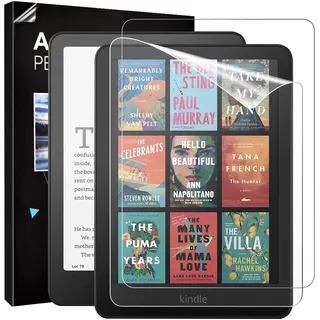 TiMOVO (2 Pack Displayschutzfolie für den 7 Zoll neuen Amazon Kindle Paperwhite (12. Generation, 2024) und Kindle Colorsoft Signature Edition, entspiegelte, Kratzfeste PET Displayschutzfolie