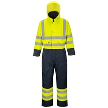 PORTWEST Warnschutz Kontrast - gefüttert , Größe: M, Farbe: Gelb/Marine,