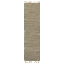 ib laursen Stilvoller Bodenläufer aus Baumwolle, 250x60 cm, grau