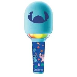 LEXIBOOK iParty Bluetooth® kabelloses Karaoke-Mikrofon Stitch mit Ton- und Lichteffekten