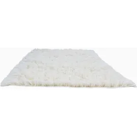 THEKO Wollteppich THEKO "Flokos 1", beige (natur), B:160cm H:40mm L:160cm, Wolle, Teppiche, original griechischer Flokati, Hochflor, Uni Farben, reine Wolle