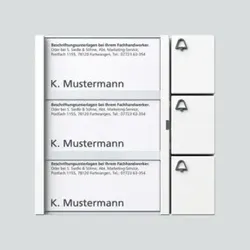Siedle&Söhne Tasten-Modul weiss TM 612-3 W