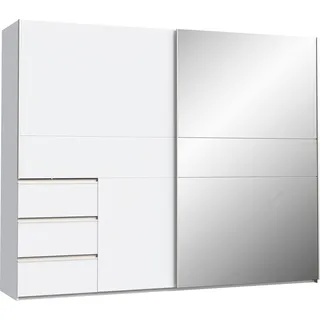 Forte Schwebetürenschrank Winn2 250 x 200 cm Dekor Weiß