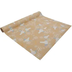 Sigel GP120, Geschenkpapier, Braun, Weiß, Gelb, Muster, Papier, Weihnachten, 100