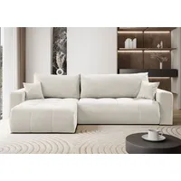 Lookway Ecksofa CLOUD mit Bettfunktion und Bettkasten, mit Bettfunktion und Bettkasten beige