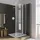 Koralle myDay Eckdusche mit Pendeltür rechts 76,5 x 78,5 cm silber ESG GlasPlus VB01608020DP1