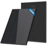 FIREFLY ENERGY Solarmodul 200w, Komplett Schwarz Monokristallin Photovoltaik 200 watt Solarpanel für Wohnmobil, Balkonanlage, Gartenhäuse, Boot