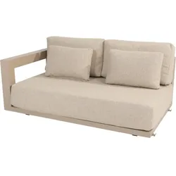 4Seasons Metropolitan 2.5 Sitzer Sofa Armlehne rechts, latte mit 5 Kissen - Latte