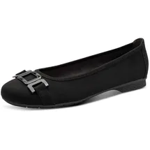 Jana Damen 8-22166-45 Ballerina, Schwarz, 39 EU