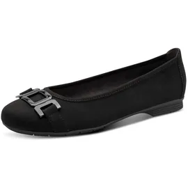 Jana Damen 8-22166-45 Ballerina, Schwarz, 39 EU