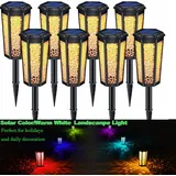 8 Stück Solarleuchten Garten, Solarlampen für Außen Garten, LED Solar Gartenleuchten Gartenlicht Deko Solar Laterne Wasserdicht IP65 für Außen...