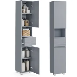 VASAGLE Badkommode 30 x 170 x 30 cm Grau