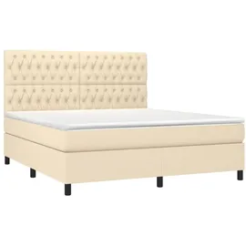 vidaXL Boxspringbett 180 x 200 cm Creme