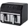 Sencor Luftfritteuse Air Fryer, Doppelfachfach, Luftzirkulationstechnologie, hohe Geschwindigkeit, berührbare Steuerung, bereit in 3 Minuten, 1700 W, Gesamtkapazität 8 l, Farbe Silber