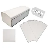 TIGA-MED 6.400 Stück Falthandtücher | 2-lagig | 25x23cm | FSC-zertifiziert | V-Falz | 40 Pack (40 x 160 Stck) | Papier Handtücher Papierfalthandtücher