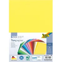 Folia Tonpapier Mix DIN A4 130 g/m2 500 Blatt farbsortiert